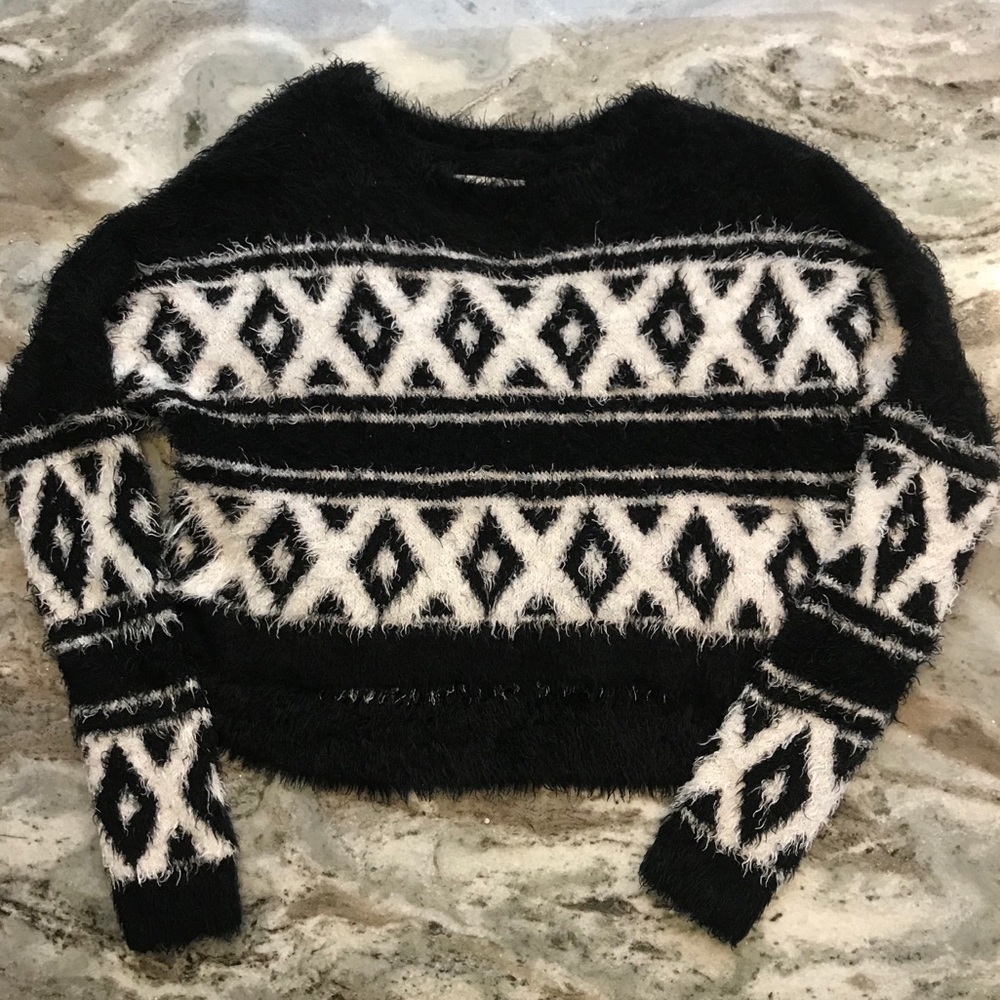 Abercrombie Kids fuzzy sweater.